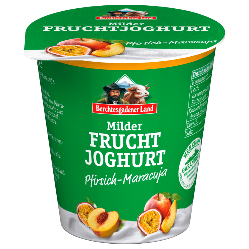 Berchtesgadener Land Milder Fruchtjoghurt Pfirsich-Maracuja 150g